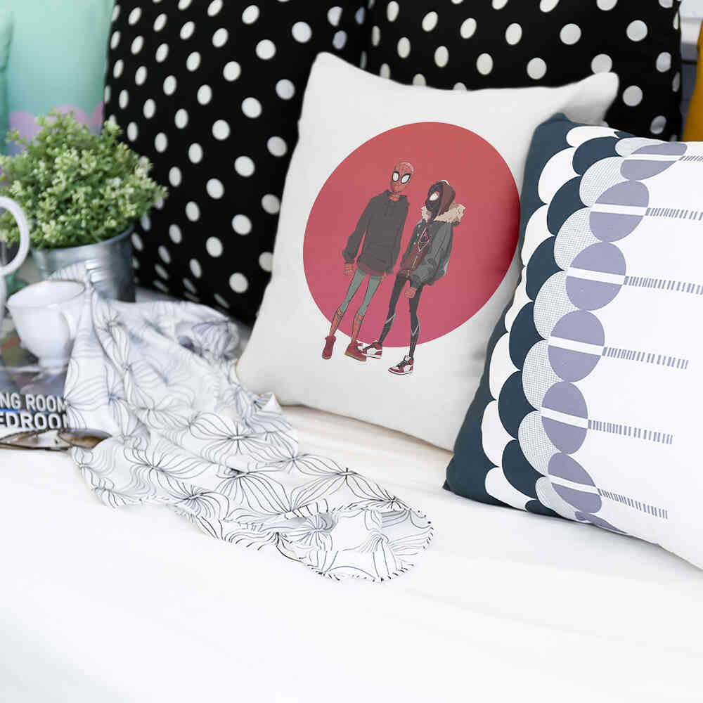 Coussin de santé blanc avec Spiderman