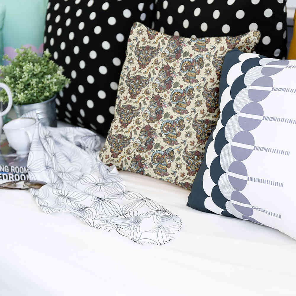 Health pillow colorful animal heads