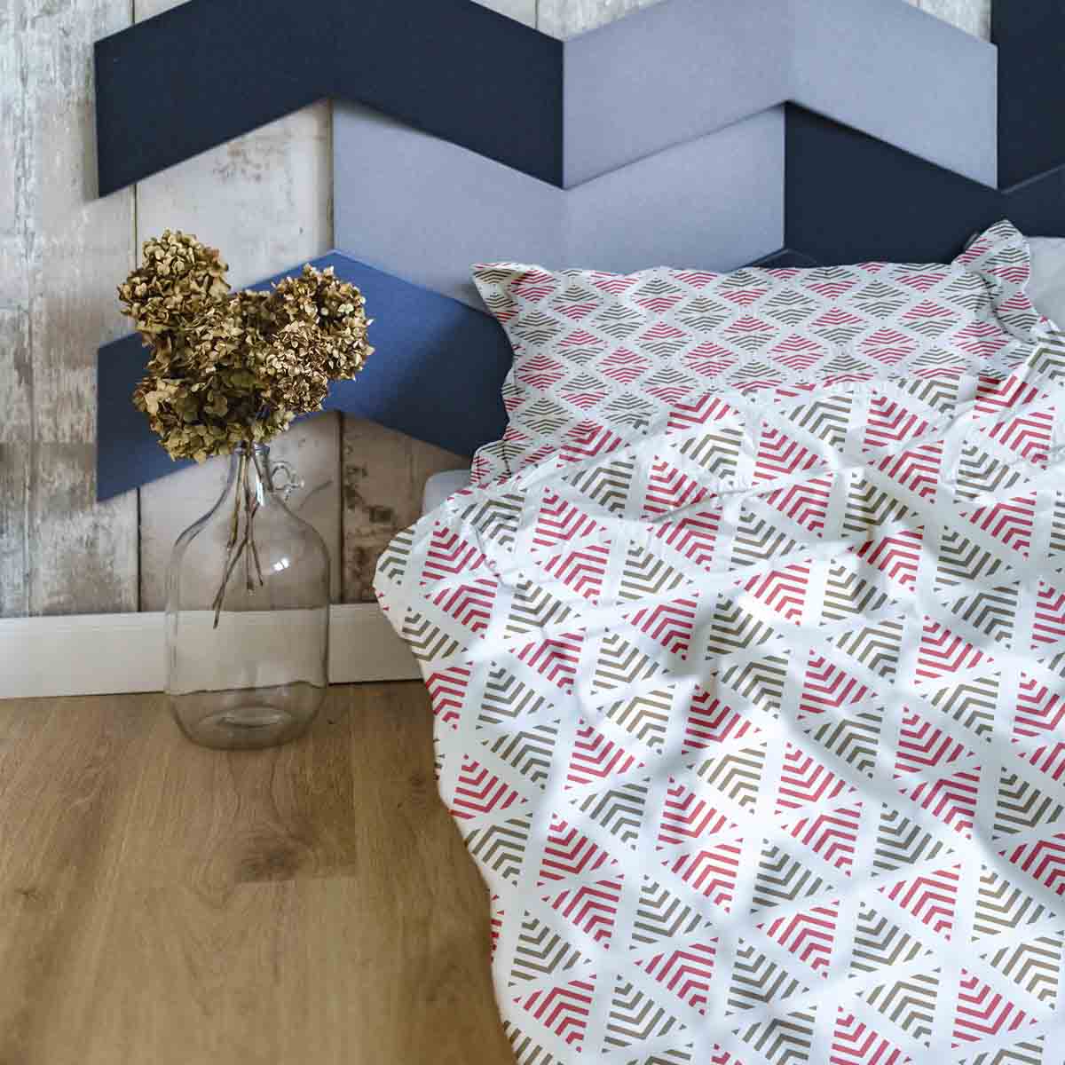 Original therapy blanket - cotton cover Christmas triangles