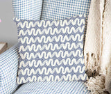 Health pillow blue white waves