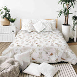 Original therapy blanket - cotton cover white cute animals