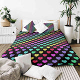 Original therapy blanket - cotton cover colorful hearts