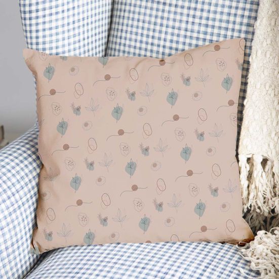 Health Pillow Pink Plants