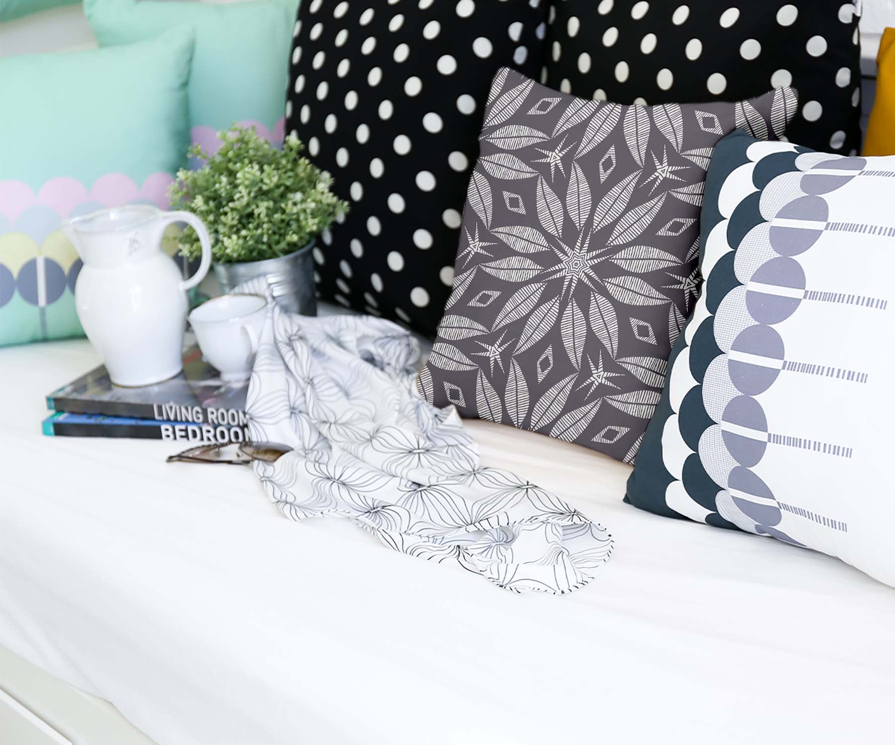 Coussin de santé avec grande fleur