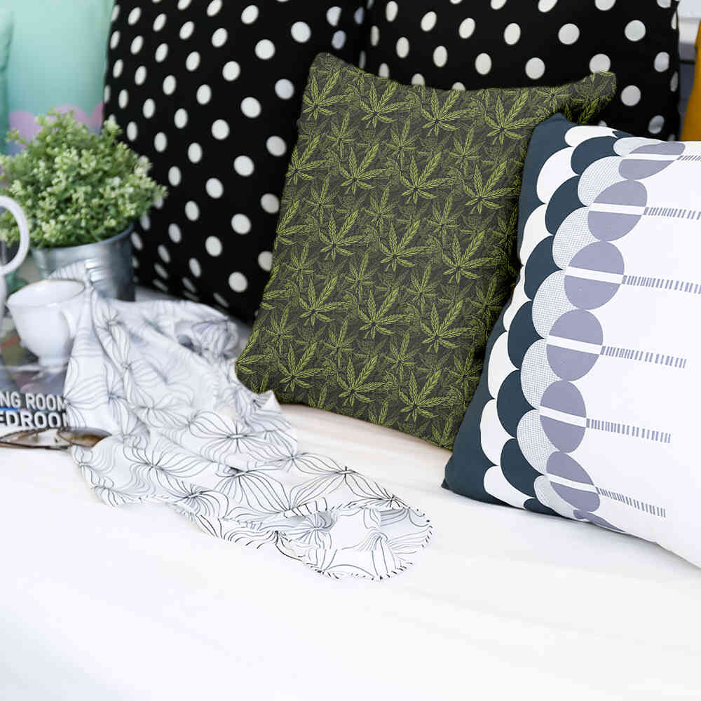 Health Pillow Hemp Leaf