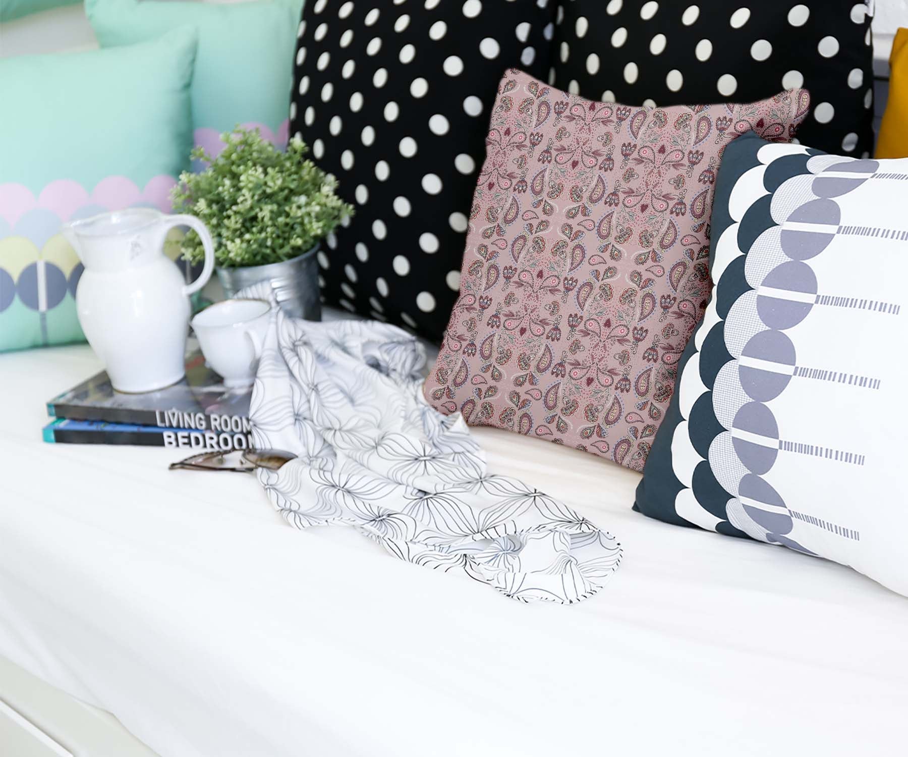 Health Pillow Pink Mandala