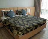 Therapy blankets and bedding set with forest motif.