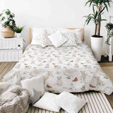Therapy blankets bedding set white cute animals