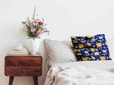 Health pillow blue with pumpkins