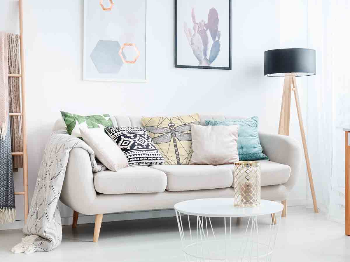 Health Pillow Yellow with Dragonfly