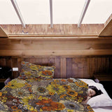 Therapy blankets bedding set yellow flowers