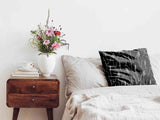 Health pillow dark gray with white branches