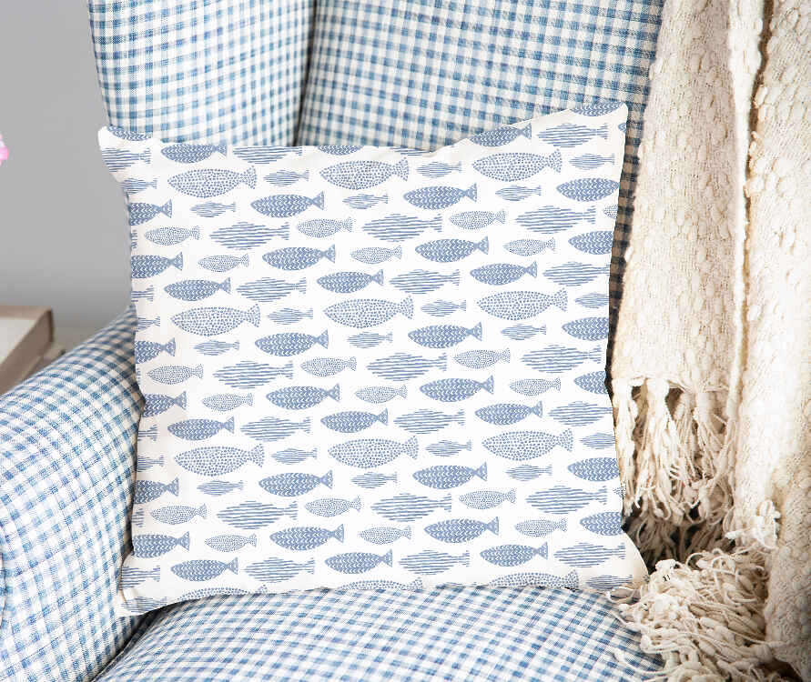 Health pillow blue fish