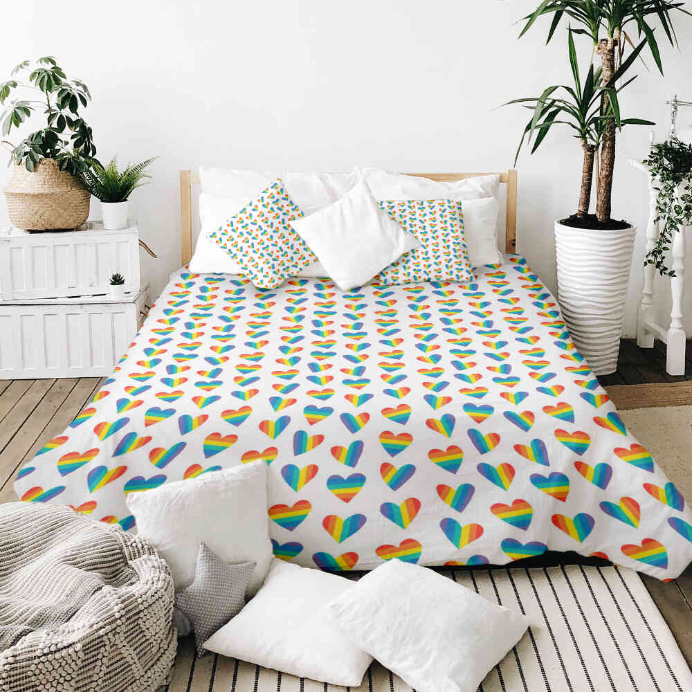 Couverture thérapeutique originale - Housse en coton LOVE IS LOVE