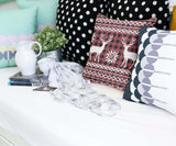 Health pillow with reindeer pattern