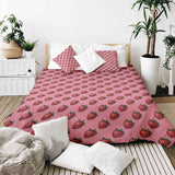 Original therapy blanket - cotton cover pink with strawberries