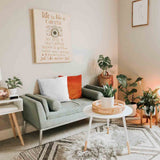 Health pillow light grey branches