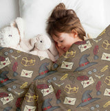 Original therapy blanket - cotton cover talking hat