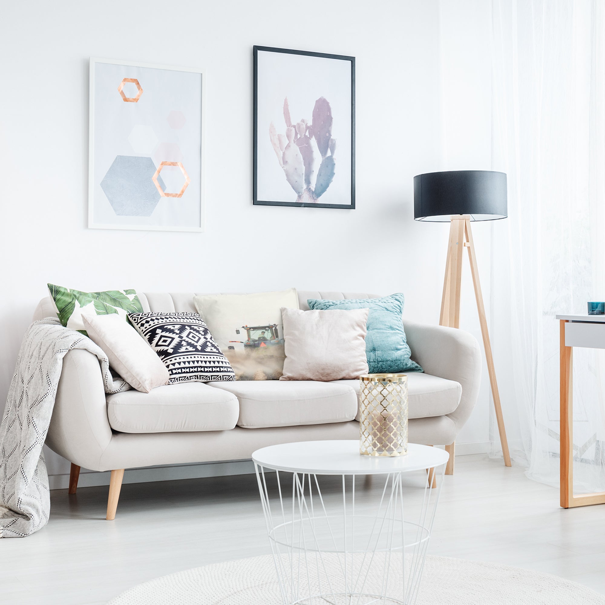 Coussin de santé Tracteur en action