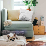 Health Pillow White with Delicate Geo Pattern