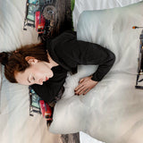 Therapy blanket and bedding set with a large tractor.