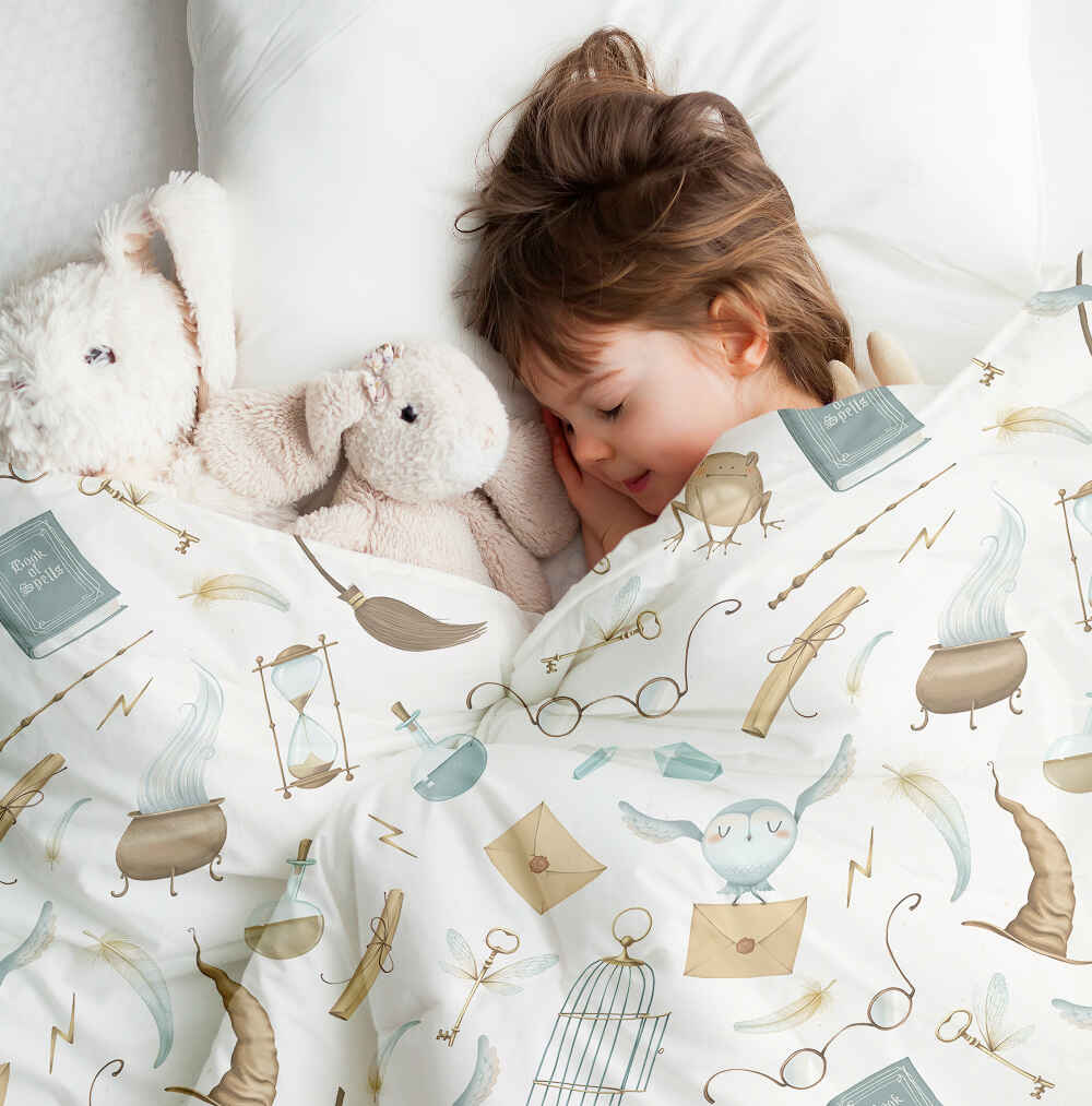 Ensemble de literie avec couverture thérapeutique blanc choses magiques