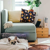 Health pillow blue with pumpkins