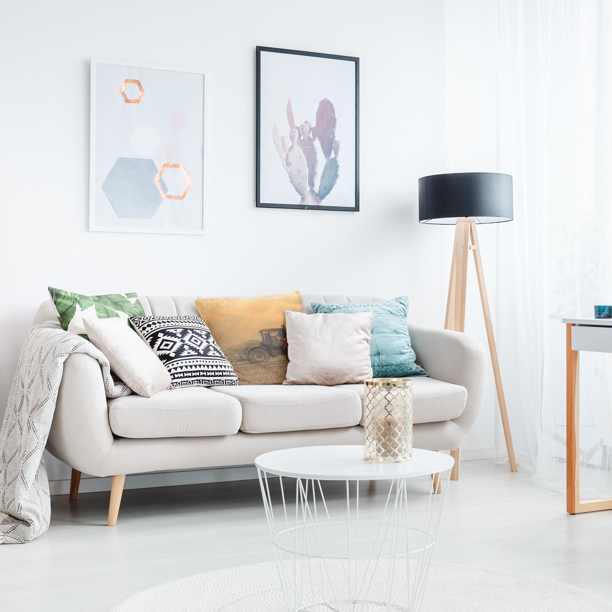 Coussin de santé tracteur avec remorque