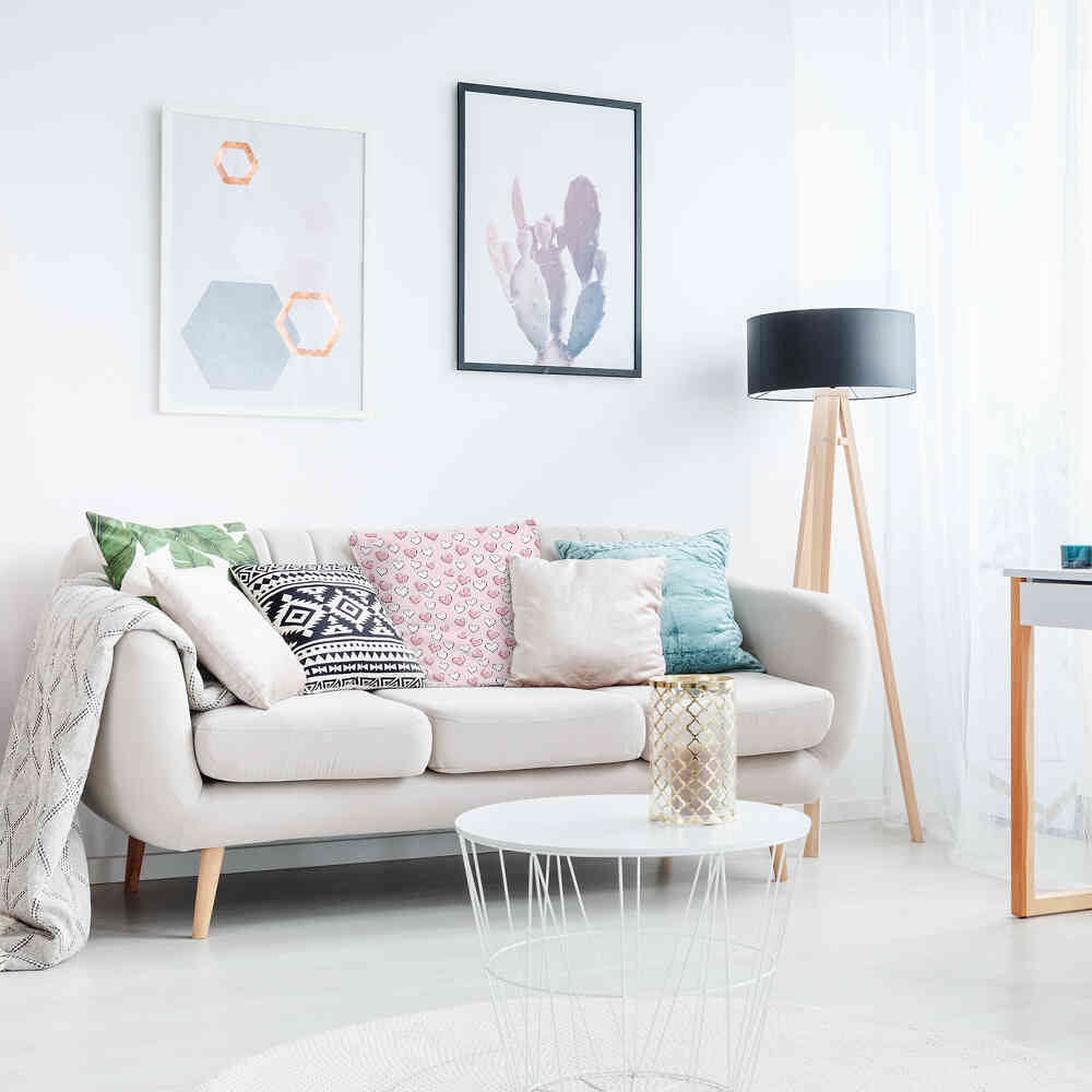 Coussin de santé doux petits cœurs