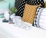 Health pillow orange with Potter's broom
