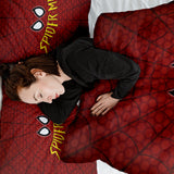 Original therapy blanket - cotton cover red Spiderman