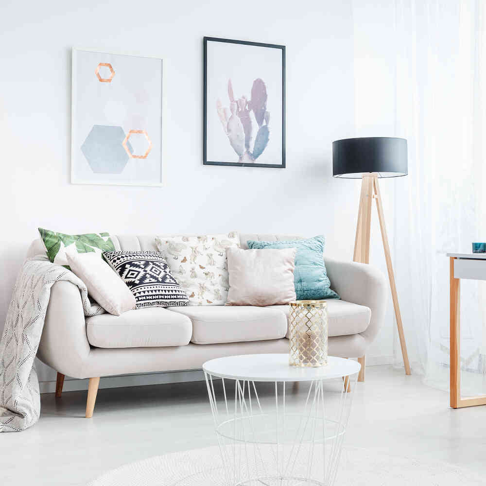 Coussin de santé blanc animaux mignons