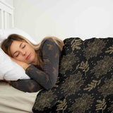 Therapy blankets bedding set black Christmas star