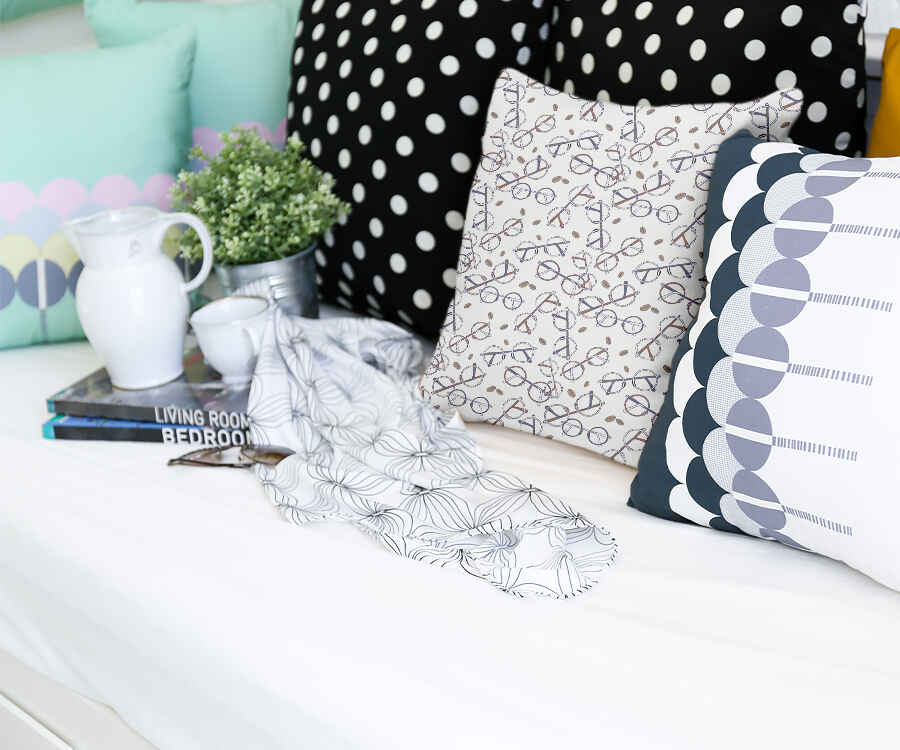 Health pillow with Harry's glasses