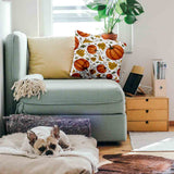 Health pillow white with large pumpkins