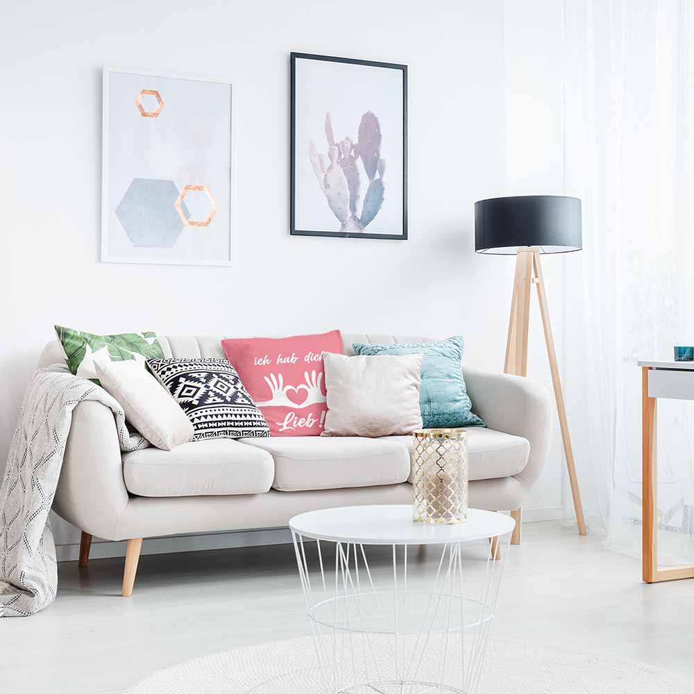 Health Pillow Pink I Love You