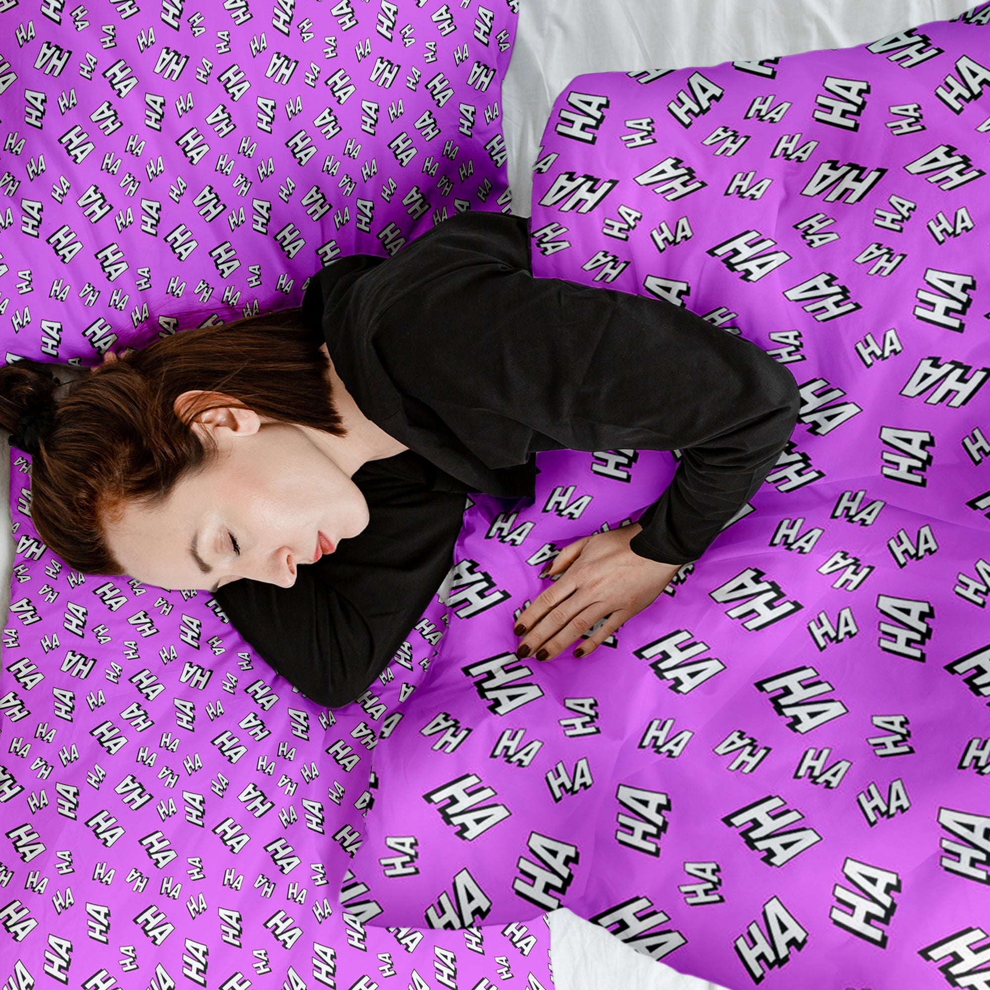 Therapy blankets bedding set Ha Ha Ha