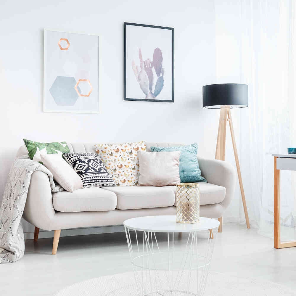 Coussin de santé blanc avec des poulets