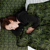 Original therapy blanket - cotton cover hemp leaf