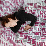 Original therapy blanket - cotton cover white L.O.V.E