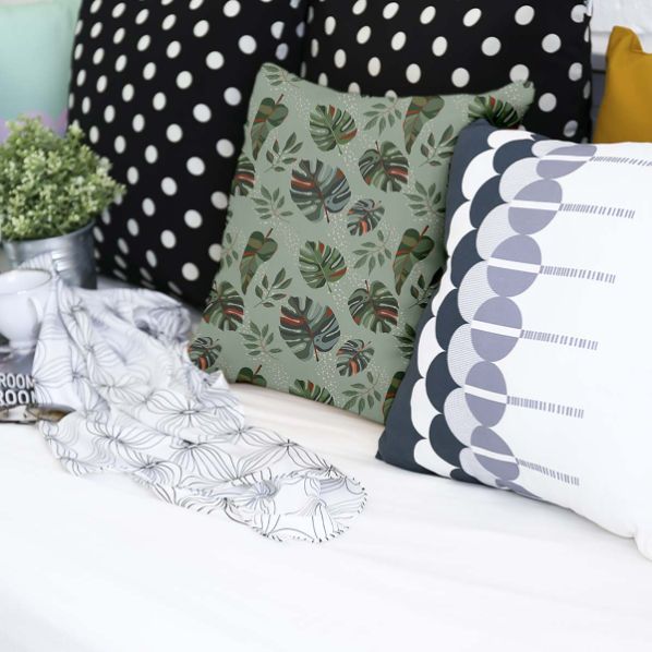 Coussin de santé Monstera sombre