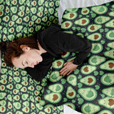 Original therapy blanket - cotton cover green avocados