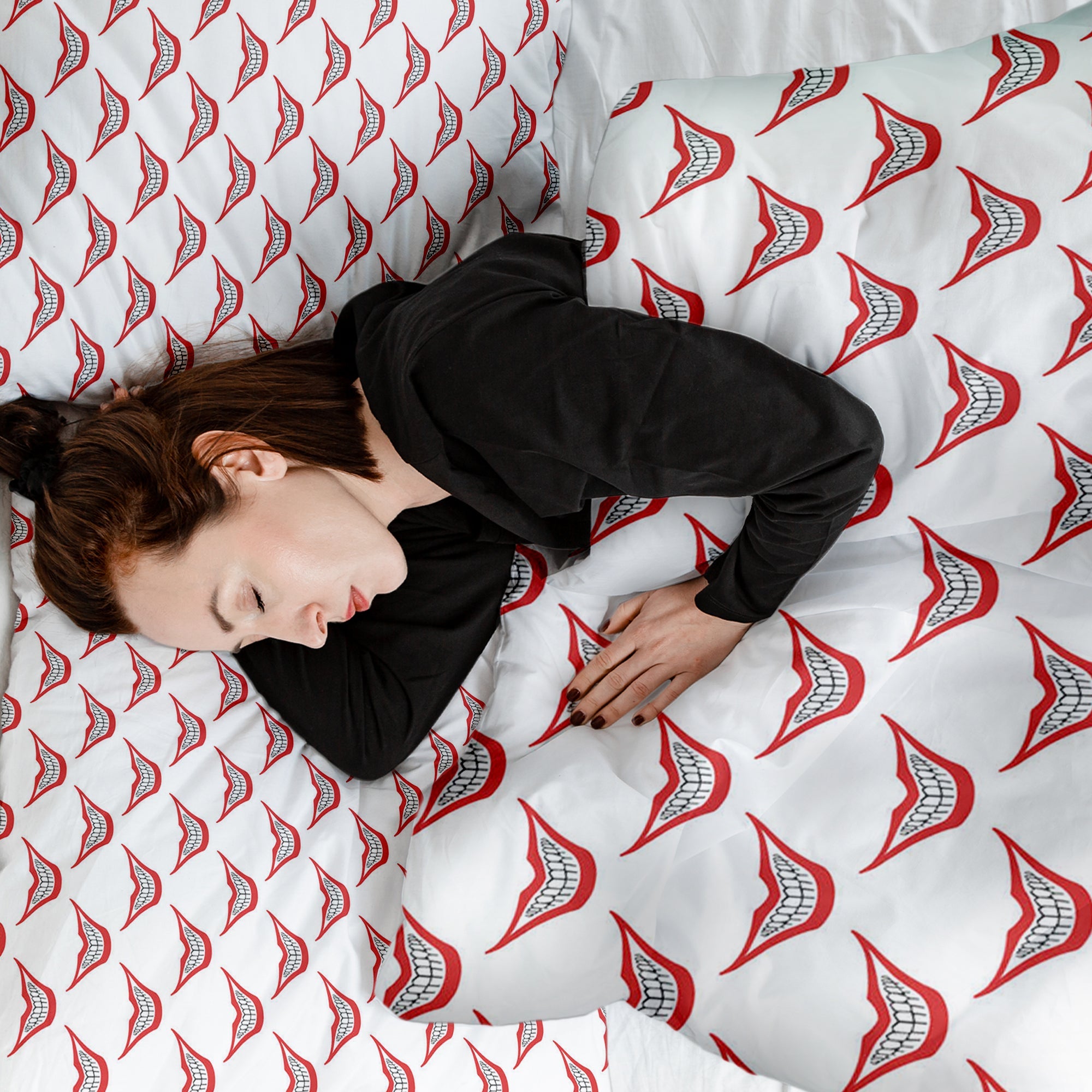 Ensemble de literie avec couverture thérapeutique blanc Joker