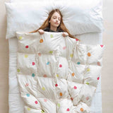 Therapy blankets bedding set, colorful dots.