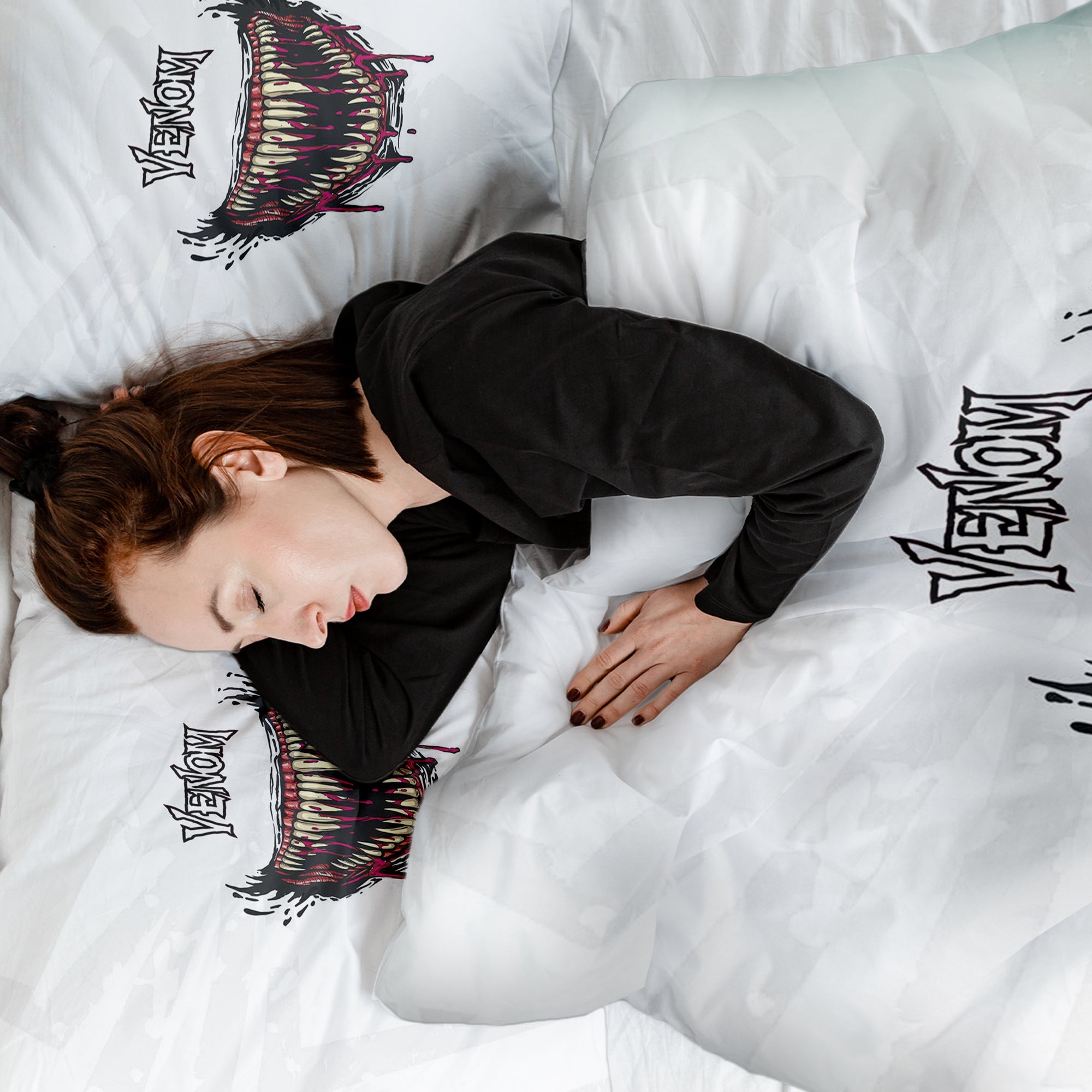 Ensemble de literie couverture thérapeutique blanc Venom