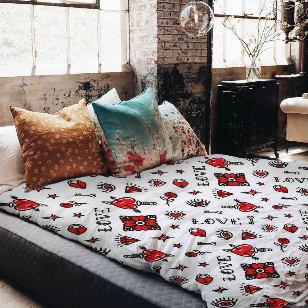 Couette thérapeutique Ensemble de linge de lit Amour mélangé