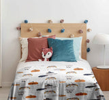 Original therapy blanket - cotton cover white autumn