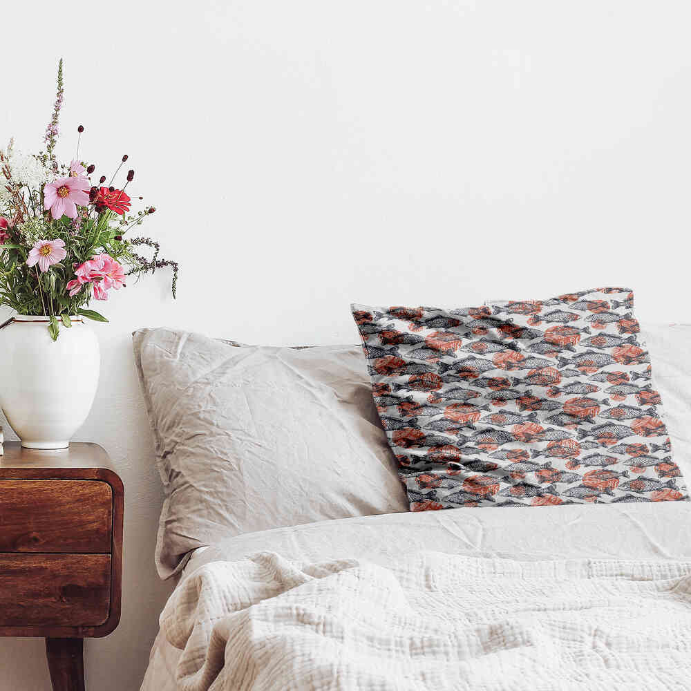 Health pillow gray fish