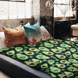Original therapy blanket - cotton cover green avocados