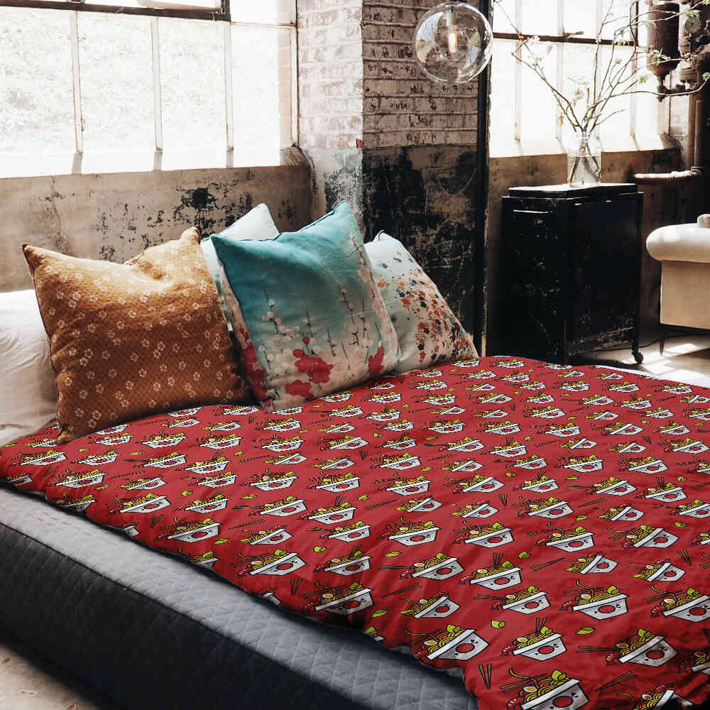 Therapy blankets bedding set red take-away